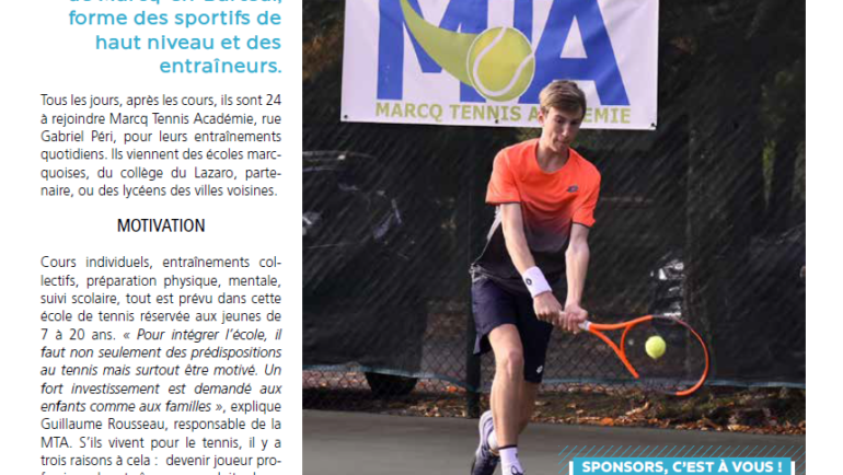 Marcq Tennis Académie : La presse en parle